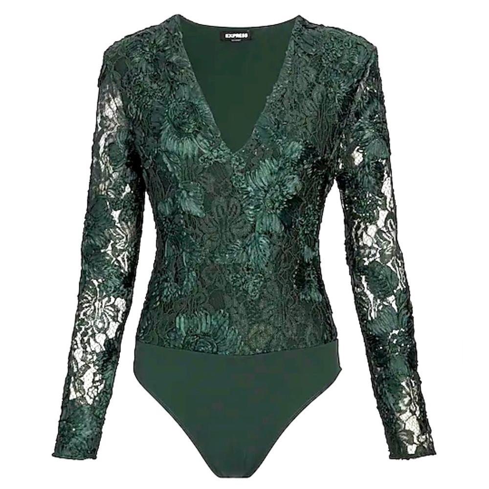 Thong Bodysuit V Neck